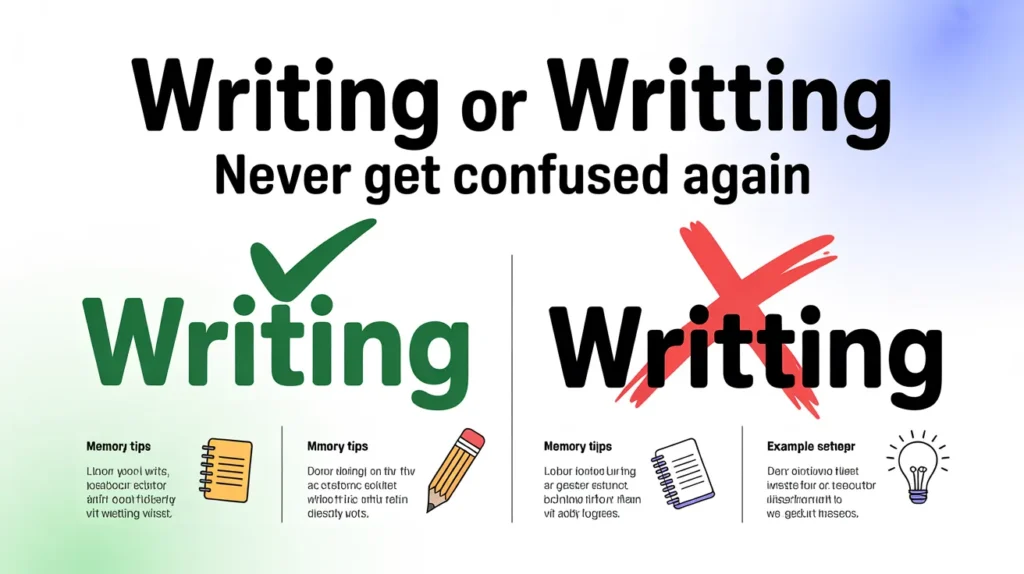 Writing or Writting: Never Get Confused Again