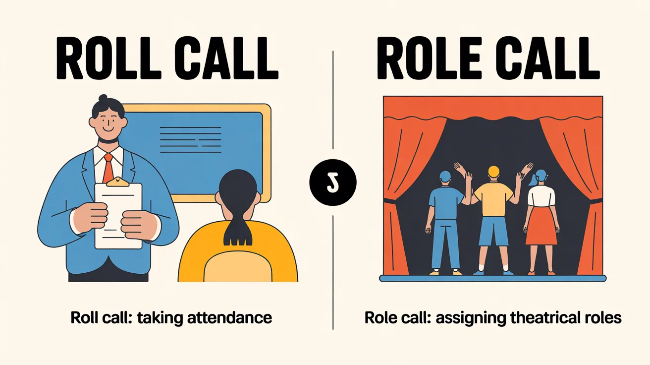 Roll Call or Role Call: What's the Difference?
