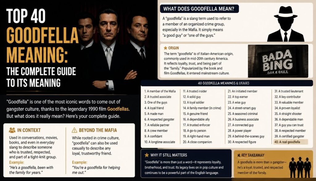 Top 40 Goodfella Meaning: The Complete Guide to Its Meaning