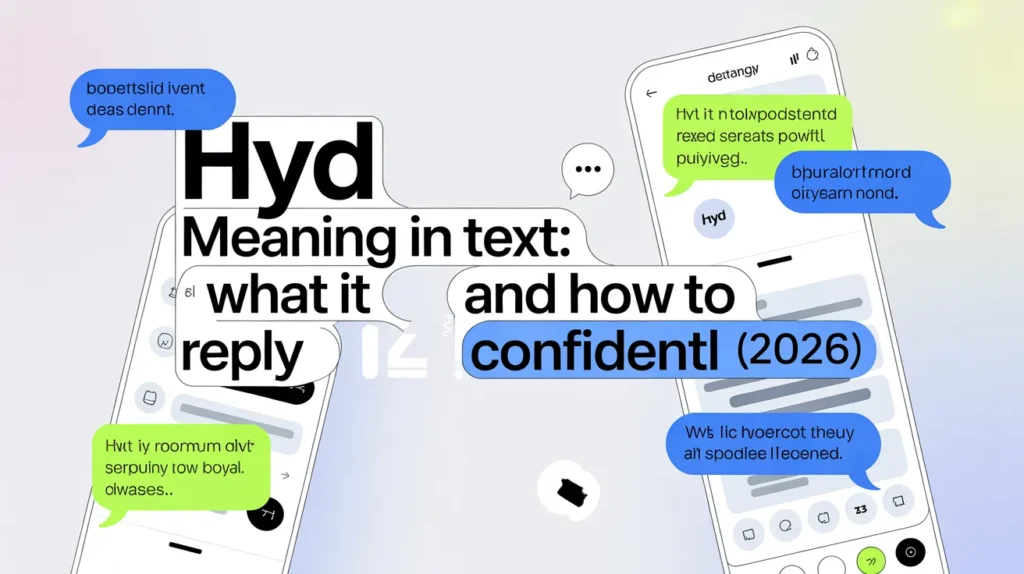 HYD Meaning in Text: What It Stands For and How to Reply Confidently (2026)