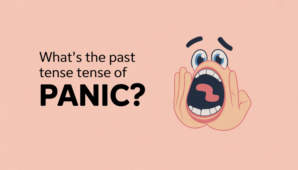 What's the Past Tense of Panic? Is it Panic or Panicked?